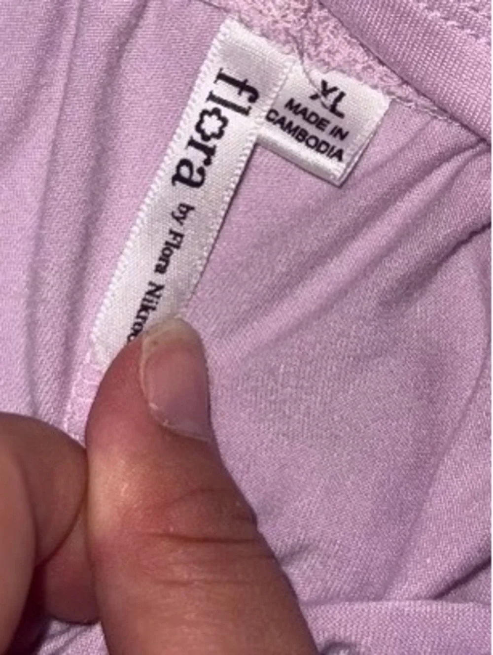 Flora by Flora Nikrooz Lavender Lace-Trimmed Pajama Set XL